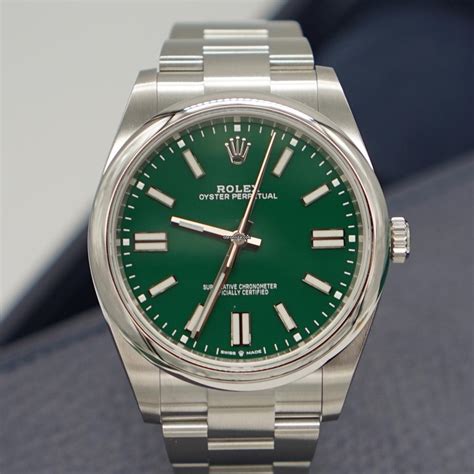 rolex op 41 green dial.